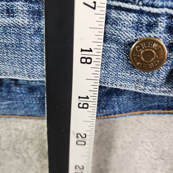 Womens J.Crew Indigo Blue Denim Trucker Jacket Button Up Cotton Classic Style M - Picture 11 of 12